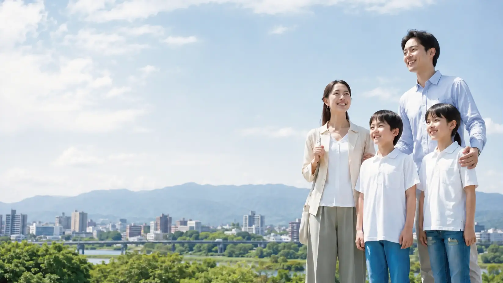 家族と相談員のイメージ